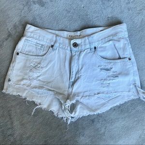 PacSun Ripped Jean High Waisted Shorts